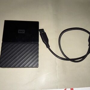 WD My Passport 2TB External Hard Drive USB 3.0 Portable Storage - Black